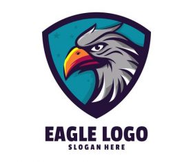 Eagle shield logo vector