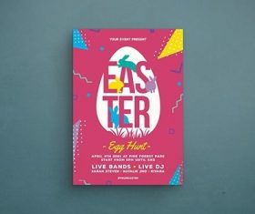 Cover easter party vector