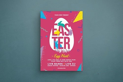 Cover easter party vector