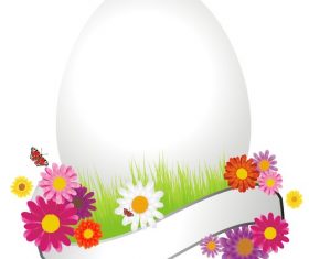 Easter huge egg vector