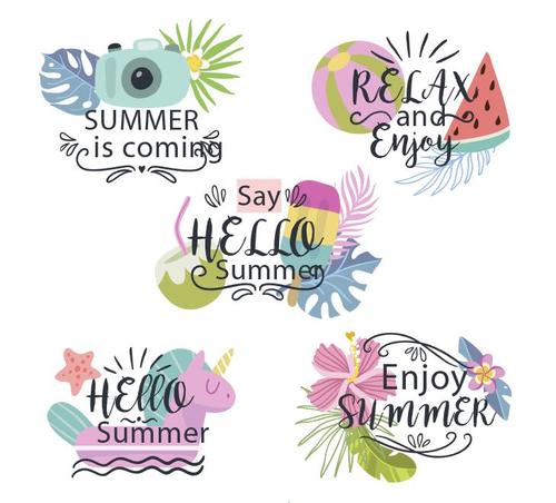 Enjoy summer vector