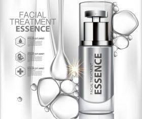 Facial treatment cosmetics vector