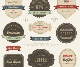 Fair trade label vector