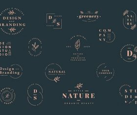 Floral brands and logo designs vector collection