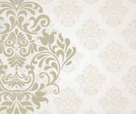 Floral ornaments pattern vector