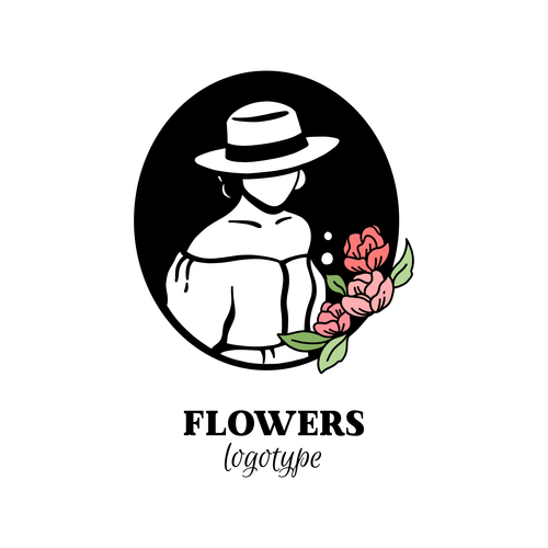 Flowers logo vector