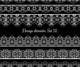 Frame elements for beautiful cards design vector