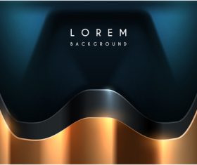 Golden and black abstract background vector