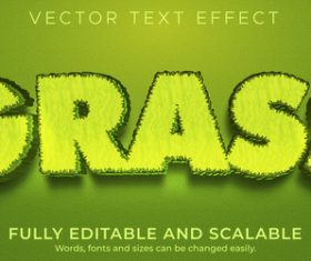 Grass font editable font vector