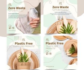 Green environmental protection theme illustration vector