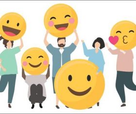Happy people vector