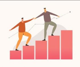 Helping growth illustration vector