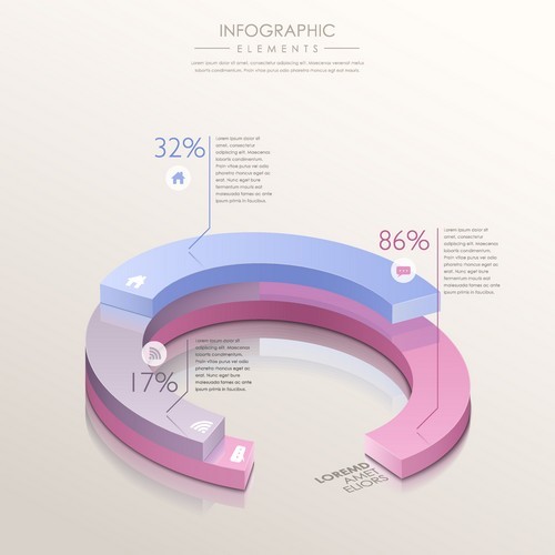 Horseshoe analysis infographic vector