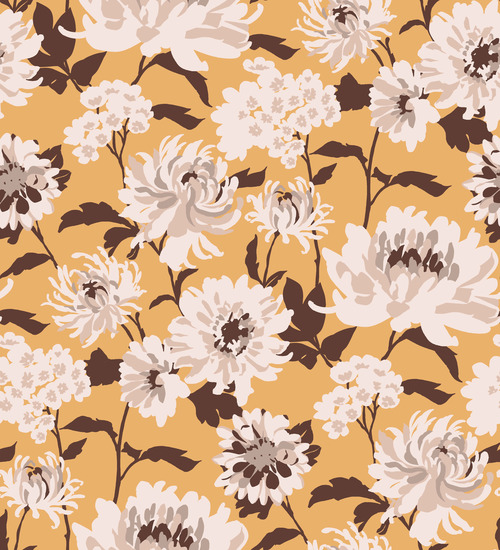 Indi pixi floral pattern vector