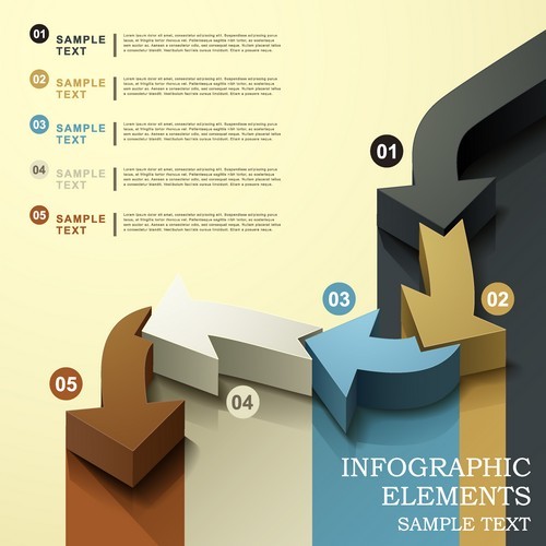 Information graph elements sampletext vector