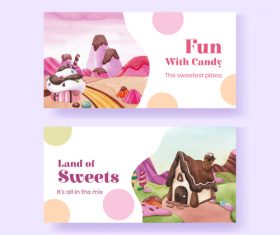 Land of sweets vector