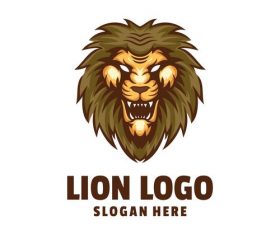 Lion head logo vector