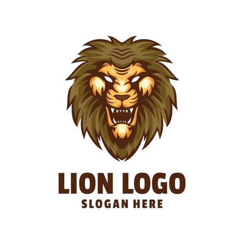 Lion head logo vector