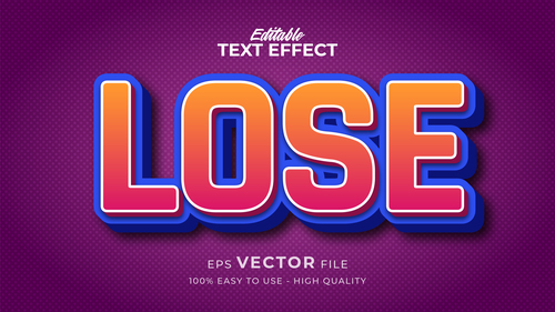 Lose editable text style effect vector