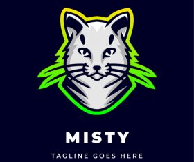 Misty logo template vector