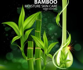 Moisture skin care water vector