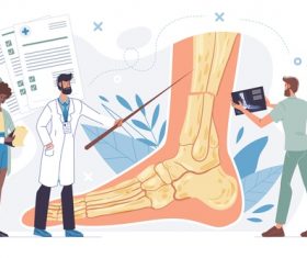 Orthopedic surgeon vector