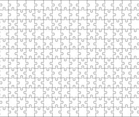 Paper puzzle templates vector