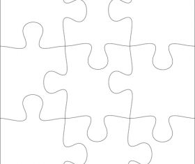 Patchwork shape vector