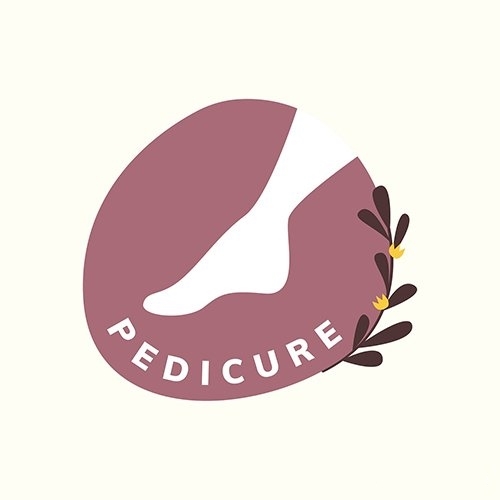Pedicure salon logo vector