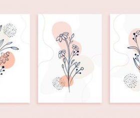 Plant art flower line vector