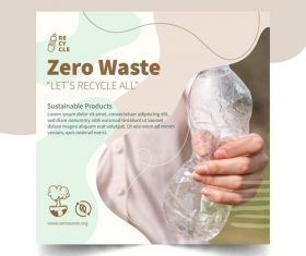 Protect the environment refuse to use plastic products vector