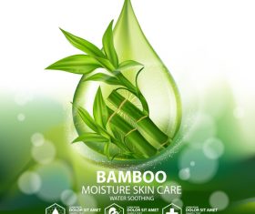 Pure natural moisturizing skin care essence vector