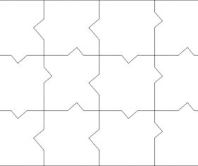 Puzzle templates vector