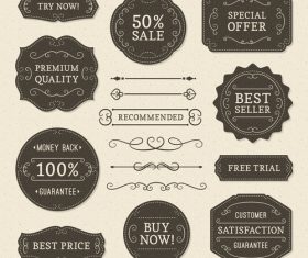 Recommended commercial label vector