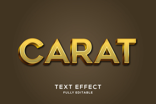 Red font editable text effect vector