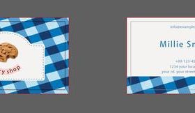 Restaurant business card design vector