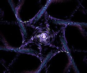 Reticulated abstract post-impressionist background vector