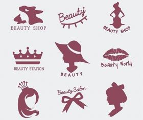 Set of beauty salon icon vectors