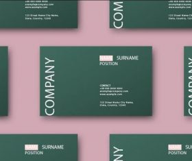 Set of business card template vector