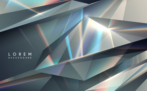 Silver rhombus abstract background vector