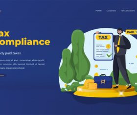 Tax consultation illustrations vector