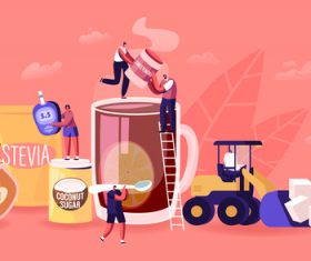 Titans sweetener illustration vector