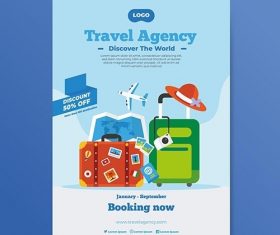 Travel poster concept vector