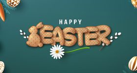 Various colorful eggs background happy easter vector