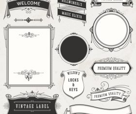 Vintage label vector