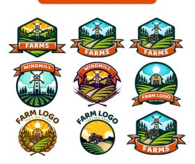 Windmill logo vector