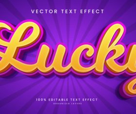 Yellow font and pink background text effect editable vector