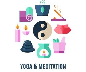 Yoga logo template vector