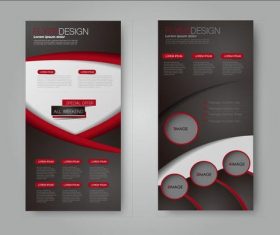 2 different styles of commercial advertising templates vector