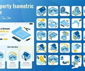 25 Iconset Isometric Property vector